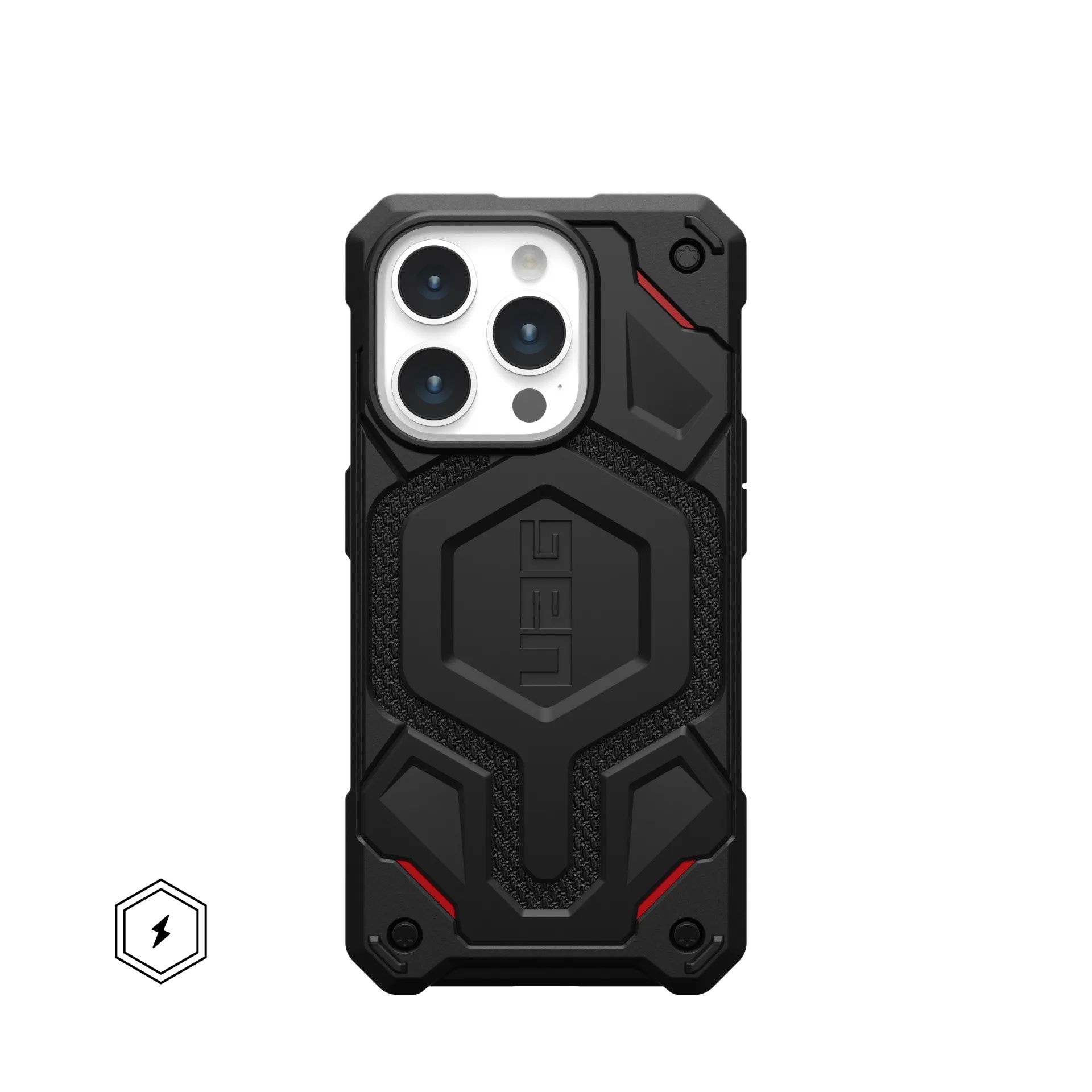 UAG Monarch Pro MagSafe Case for iPhone 15 Pro - Kevlar Black