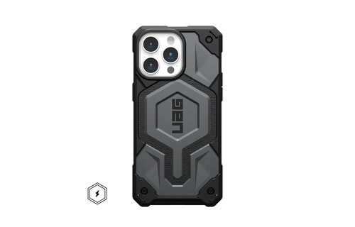 UAG Monarch Pro MagSafe Case for iPhone 15 Pro Max - Silver
