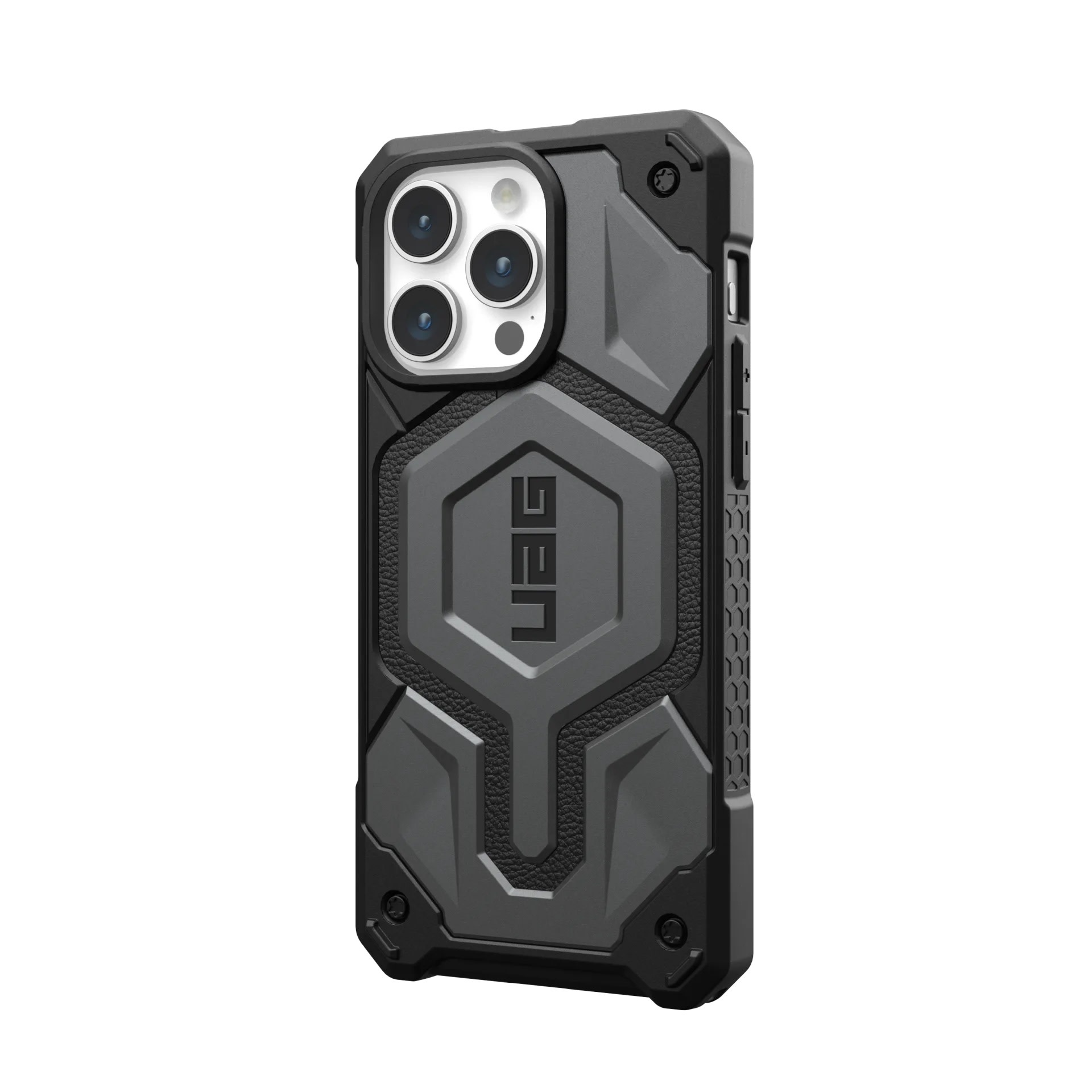 UAG Monarch Pro MagSafe Case for iPhone 15 Pro Max - Silver