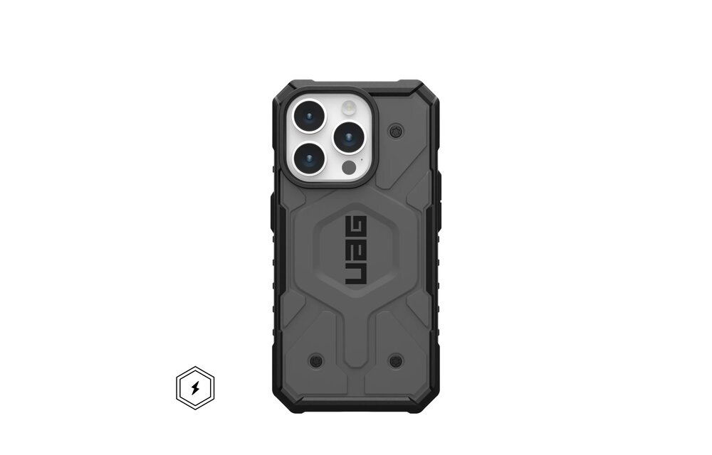 UAG Pathfinder MagSafe Case for iPhone 15 Pro - Silver
