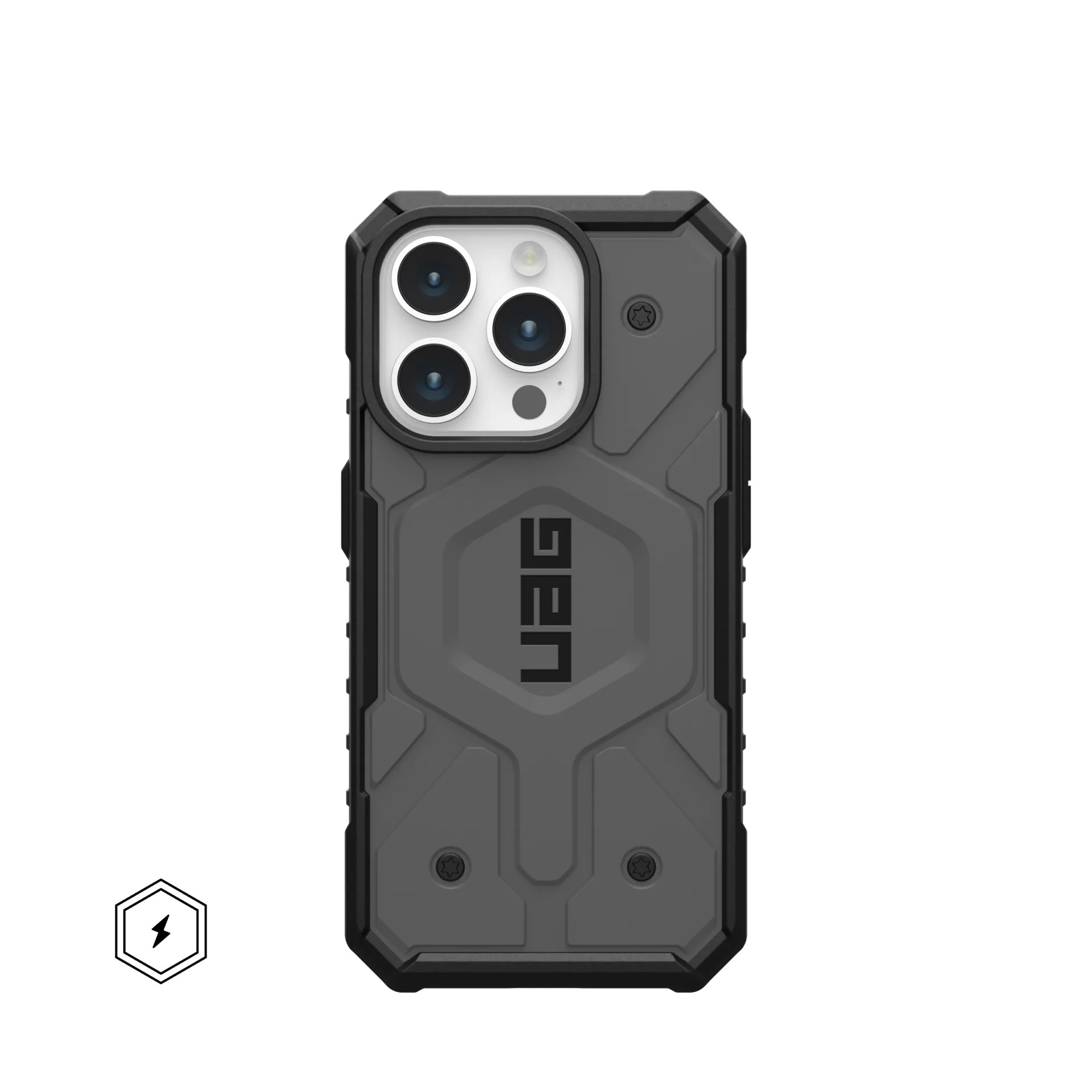 UAG Pathfinder MagSafe Case for iPhone 15 Pro - Silver