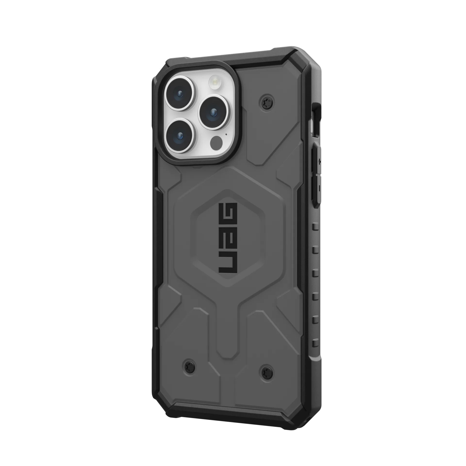 UAG Pathfinder MagSafe Case for iPhone 15 Pro Max - Silver