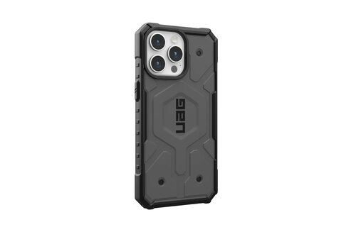 UAG Pathfinder MagSafe Case for iPhone 15 Pro Max - Silver