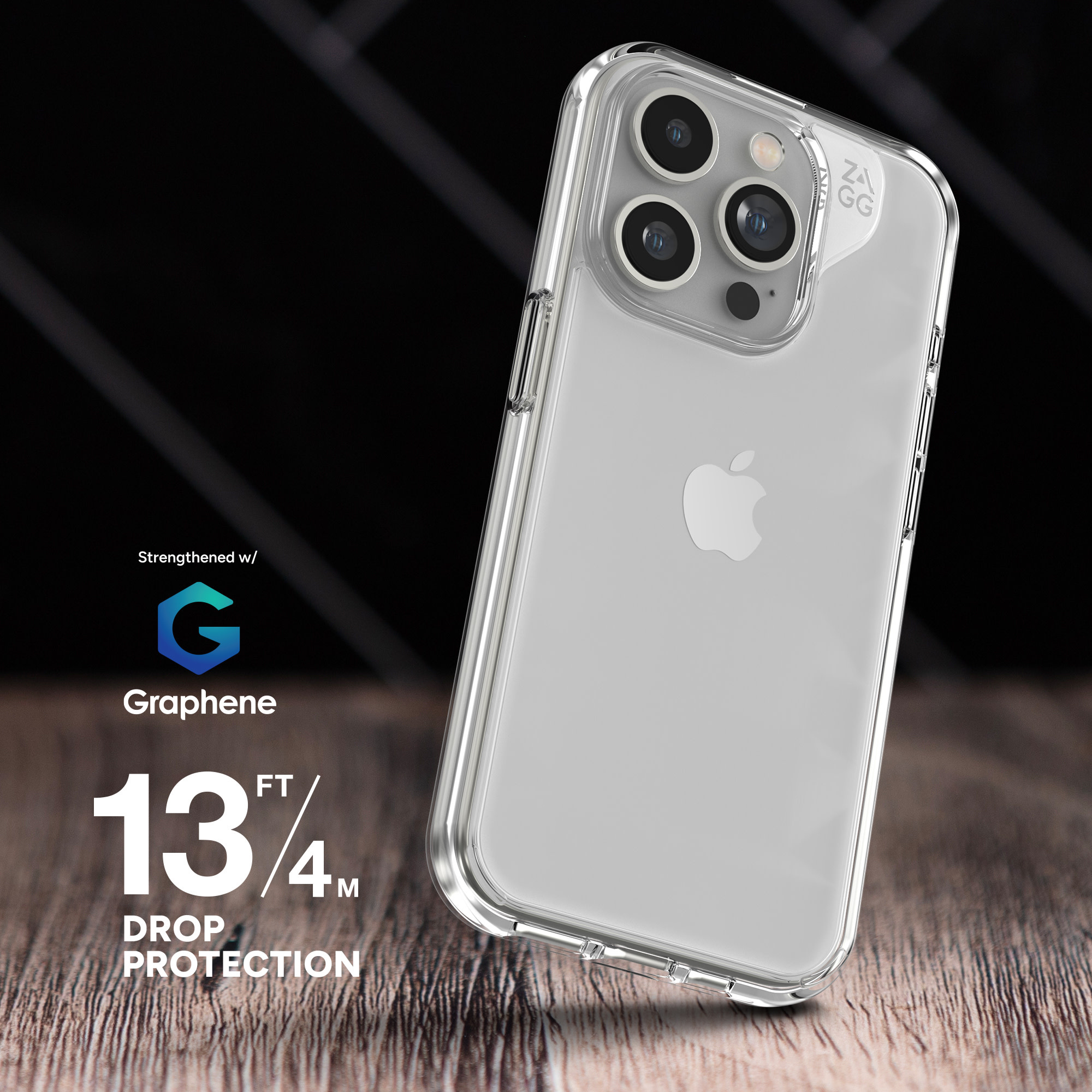 ZAGG Crystal Palace Case for iPhone 15 Pro - Clear