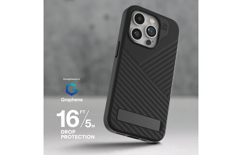 ZAGG Denali Snap Kickstand MagSafe Case for iPhone 15 Pro - Black