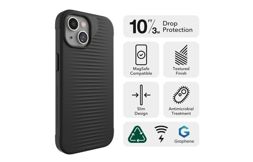 ZAGG Luxe Snap MagSafe Case for iPhone 13/14 / iPhone 15 - Black