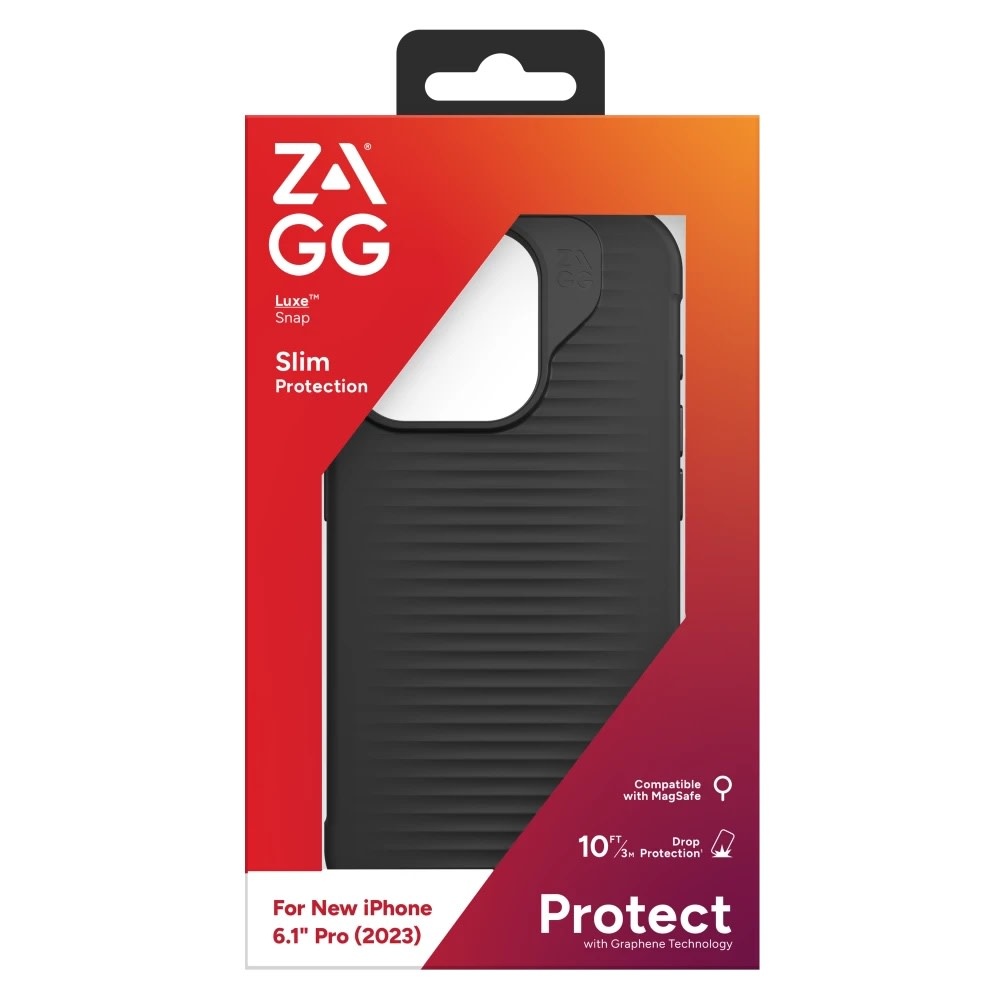 ZAGG Luxe Snap MagSafe Case for iPhone 15 Pro - Black