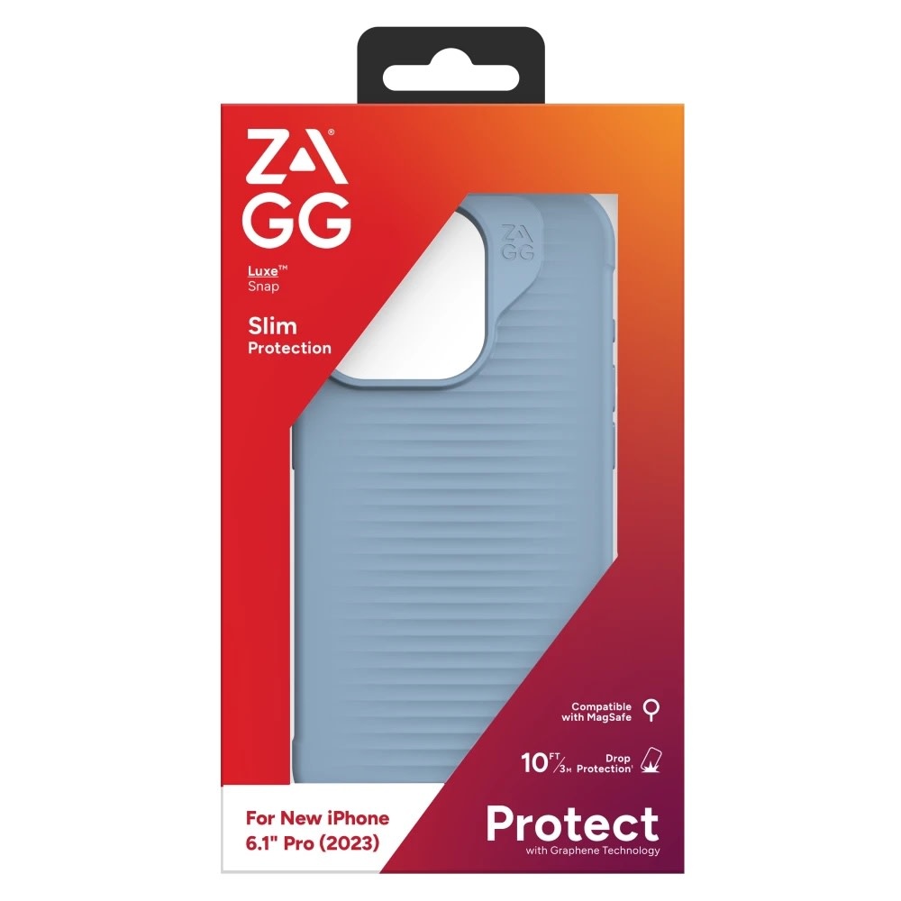 ZAGG Luxe Snap MagSafe Case for iPhone 15 Pro - Blue