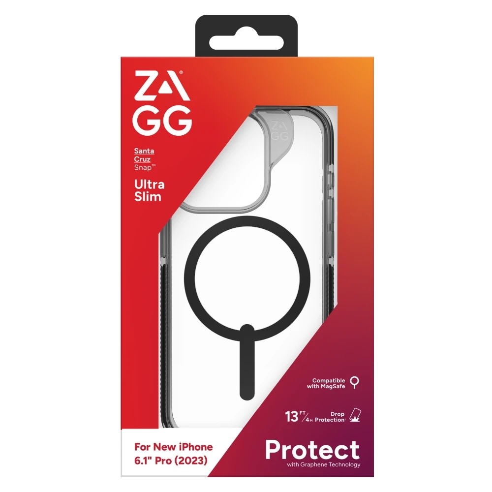 ZAGG Santa Cruz Snap MagSafe Case for iPhone 15 Pro - Black