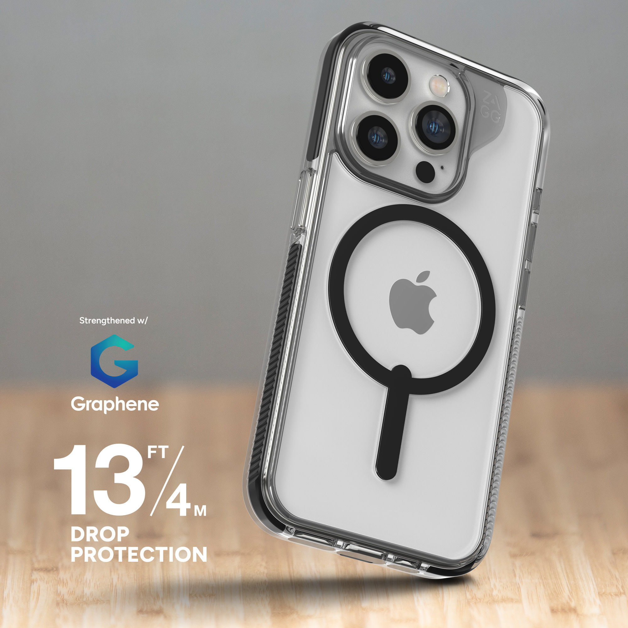 ZAGG Santa Cruz Snap MagSafe Case for iPhone 15 Pro Max - Black