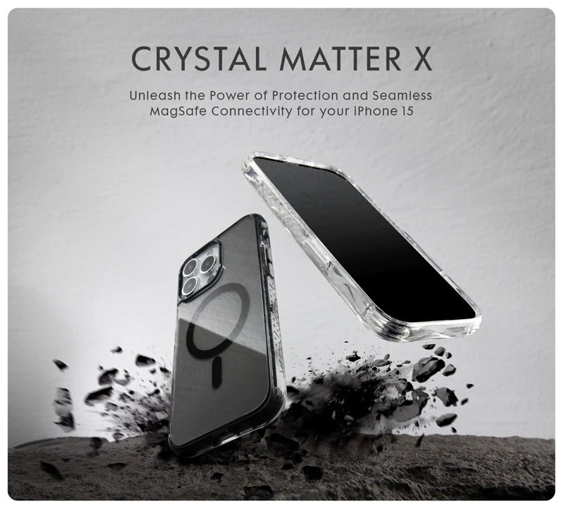 LAUT Crystal Matter X MagSafe Case for iPhone 15 Pro - Crystal