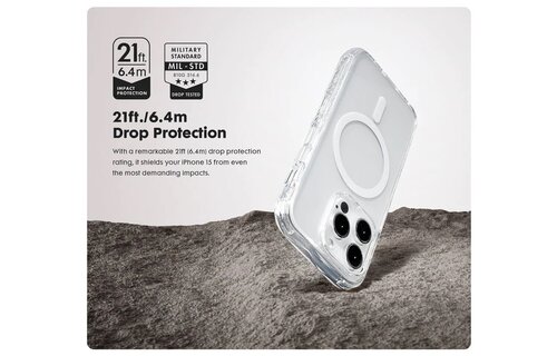 LAUT Crystal Matter X MagSafe Case for iPhone 15 Pro - Crystal