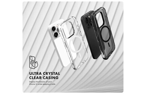 LAUT Crystal Matter X MagSafe Case for iPhone 15 Pro - Crystal