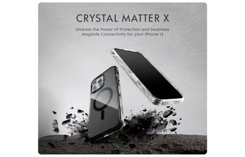 LAUT Crystal Matter X MagSafe Case for iPhone 15 Pro Max - Black Crystal
