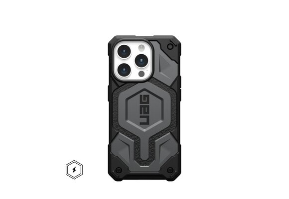 UAG Monarch Pro MagSafe Case for iPhone 15 Pro - Silver