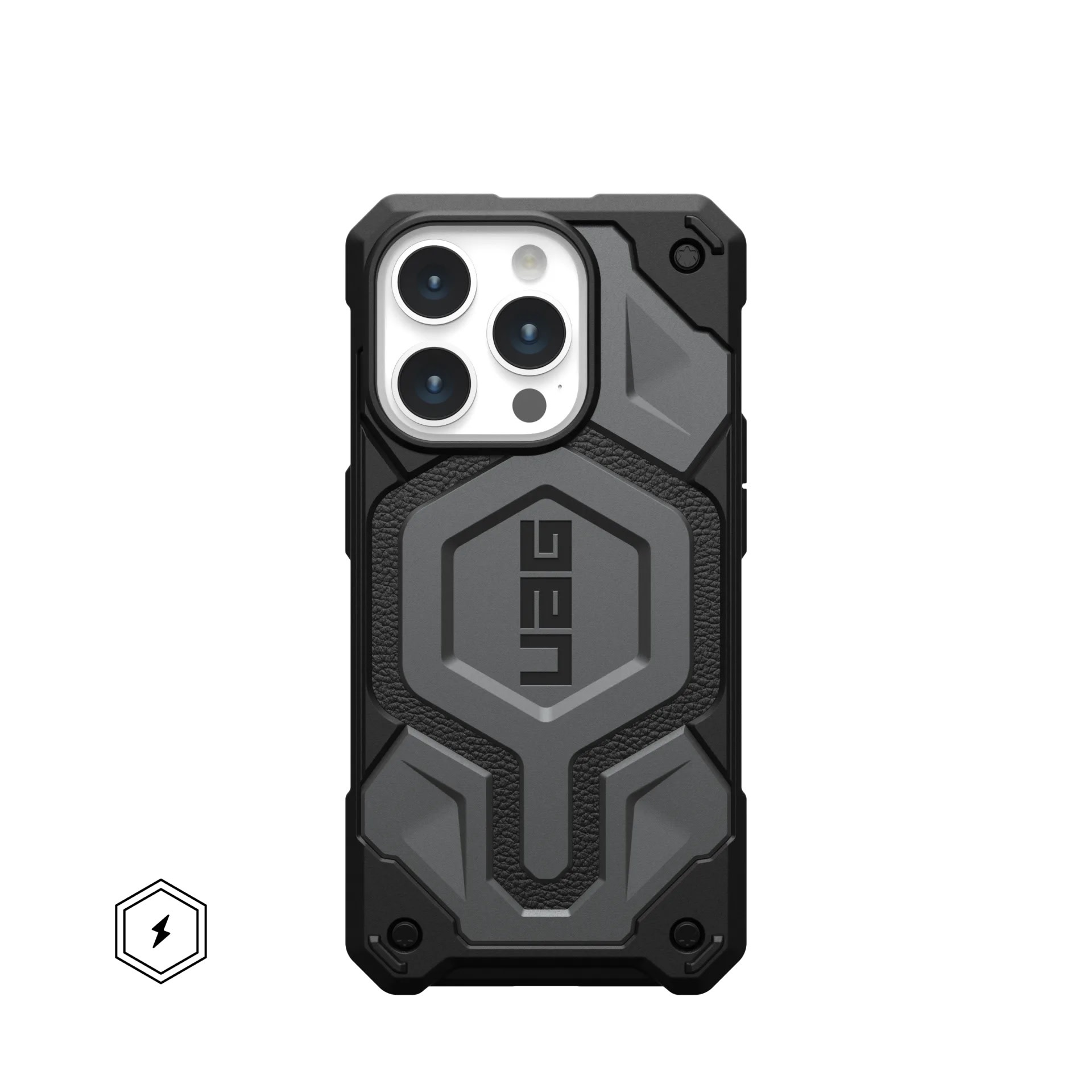 UAG Monarch Pro MagSafe Case for iPhone 15 Pro - Silver