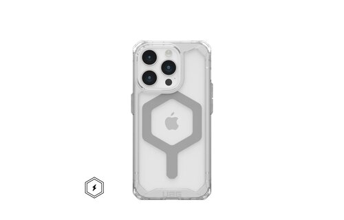 UAG Plyo MagSafe Case for iPhone 15 Pro - Ice/Silver