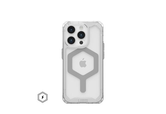 UAG Plyo MagSafe Case for iPhone 15 Pro - Ice/Silver
