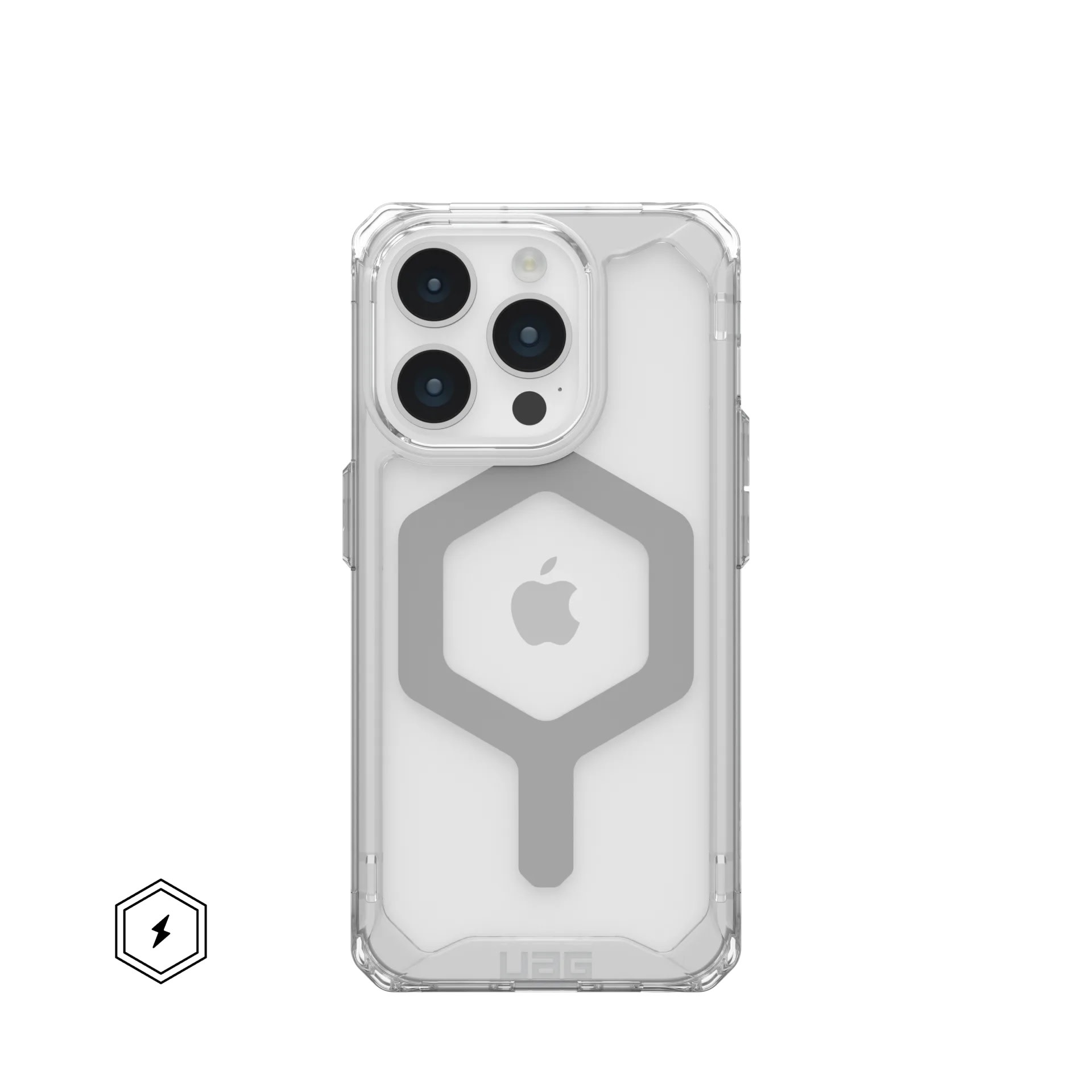 UAG Plyo MagSafe Case for iPhone 15 Pro - Ice/Silver