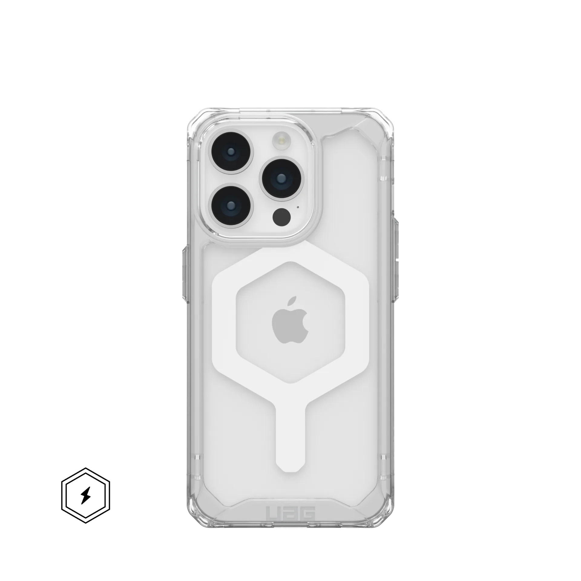 UAG Plyo MagSafe Case for iPhone 15 Pro - Ice/White