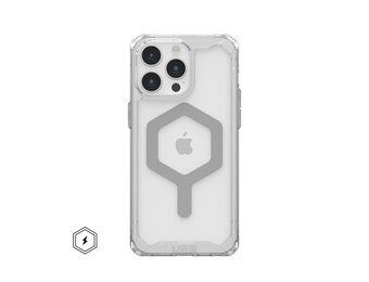UAG Plyo MagSafe Case for iPhone 15 Pro Max - Ice/Silver