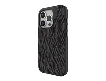 ZAGG London Snap MagSafe Case for iPhone 15 Pro - Black Geo