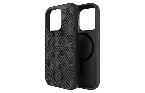 ZAGG London Snap MagSafe Case for iPhone 15 Pro - Black Geo