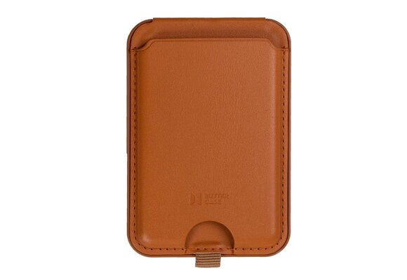 Buttercase Magnetic MagSafe Leather Card Holder with Stand - Caramel