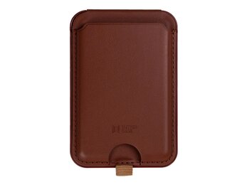Buttercase Magnetic MagSafe Leather Card Holder with Stand - Saddle Brown