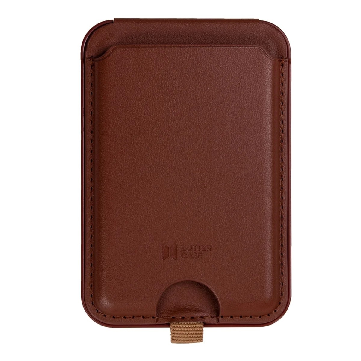 Buttercase Magnetic MagSafe Leather Card Holder with Stand - Saddle Brown