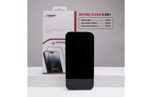 Zeelot 2.5D+ Solidsleek Screen Protector  for iPhone 15 - Retina Clear