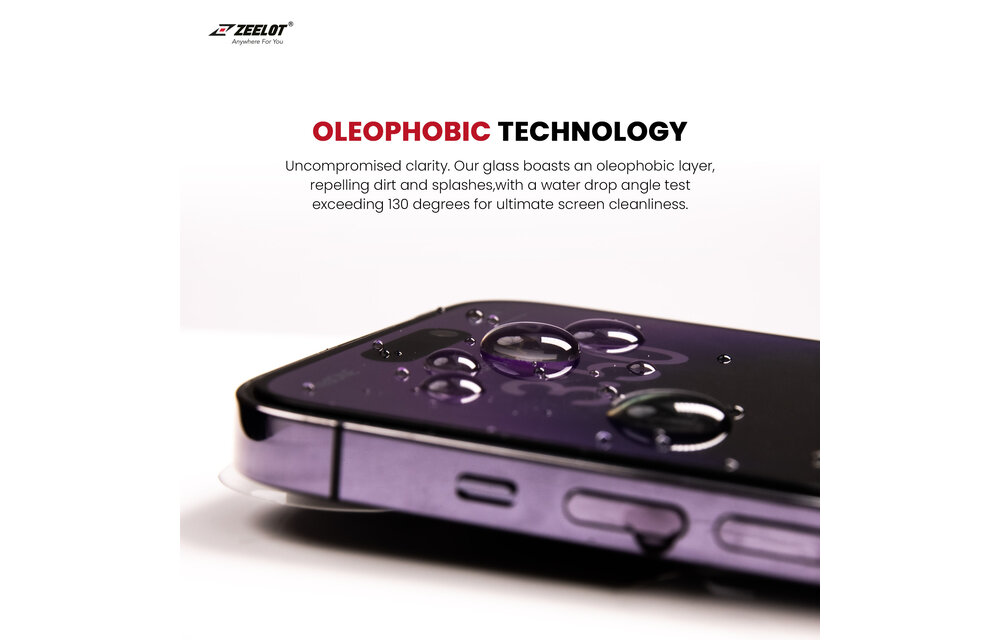 Zeelot 2.5D+ Solidsleek Screen Protector  for iPhone 15 - Retina Clear