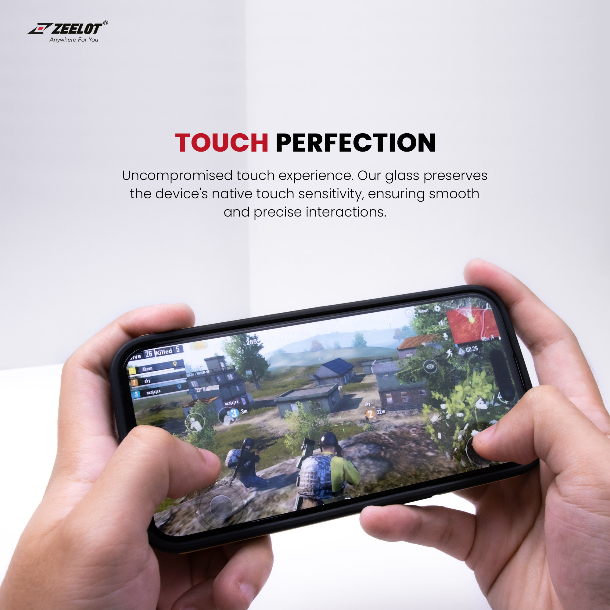 Zeelot 2.5D+ Solidsleek Screen Protector for iPhone 15 Plus - Privacy