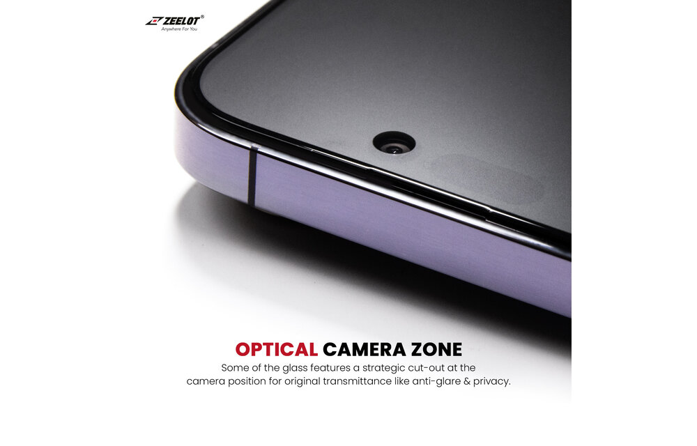 Zeelot 2.5D+ Solidsleek Screen Protector for iPhone 15 Plus - Retina Clear