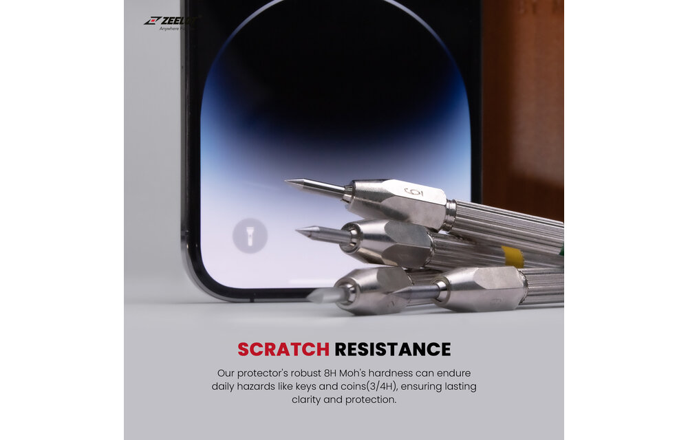 Zeelot 2.5D+ Solidsleek Screen Protector for iPhone 15 Plus - Retina Clear