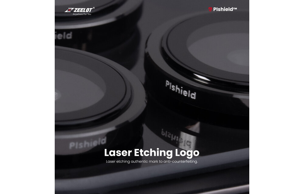 Zeelot Pishield Titanium Alloy Lens Protector for iPhone 15 / 15 Plus - Black