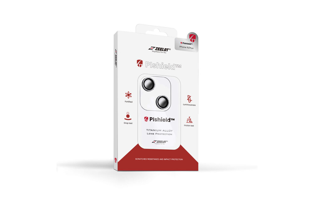 Zeelot Pishield Titanium Alloy Lens Protector for iPhone 15 / 15 Plus - Diamond