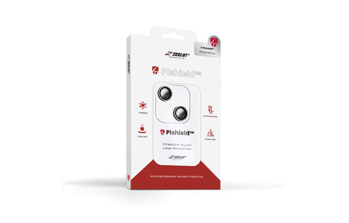 Zeelot Pishield Titanium Alloy Lens Protector for iPhone 15 / 15 Plus - Diamond