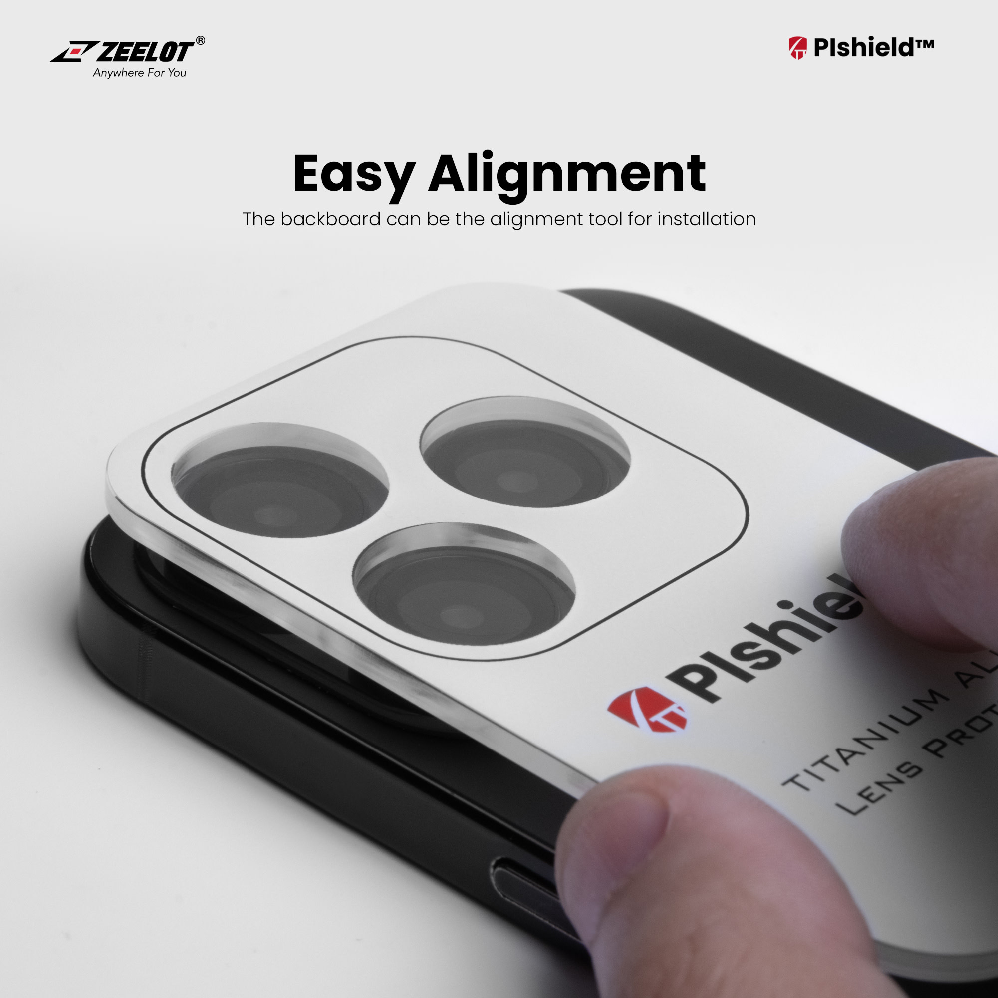 Zeelot Pishield Titanium Alloy Lens Protector for iPhone 15 / 15 Plus - Diamond