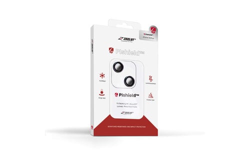 Zeelot Pishield Titanium Alloy Lens Protector for iPhone 15 / 15 Plus - Iridescent