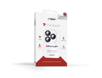 Zeelot Pishield Titanium Alloy Lens Protector for iPhone 15 Pro / 15 Pro Max - Iridescent