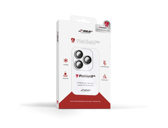 Zeelot Pishield Titanium Alloy Lens Protector for iPhone 15 Pro / 15 Pro Max - Silver
