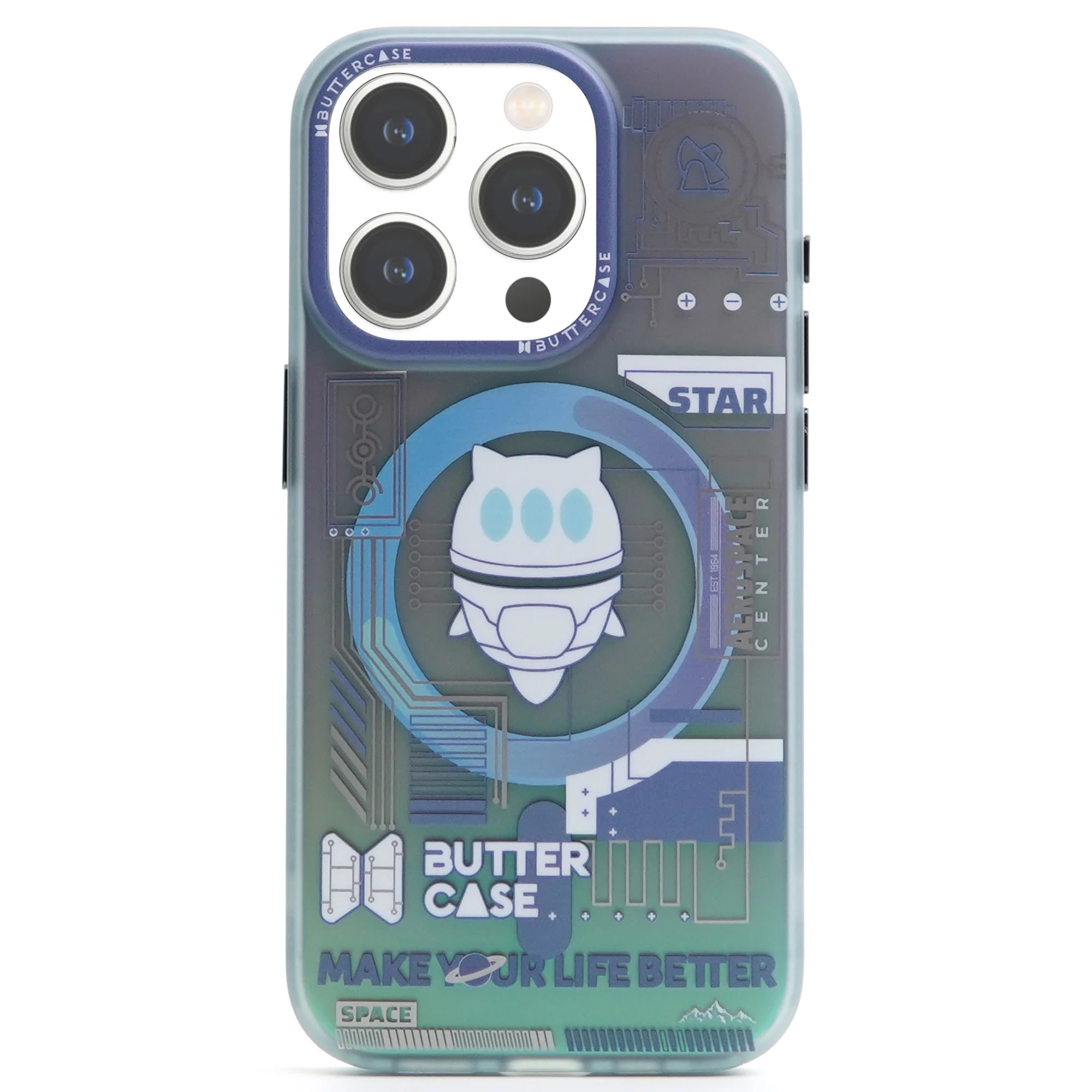 Buttercase Mars-Mission MagSafe Series Protective Case For iPhone 15 Pro - Enigmatic Indigo