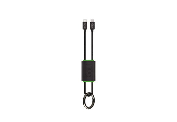 Goui Lock Lightning to Type-C key chain cable 27cm - Black