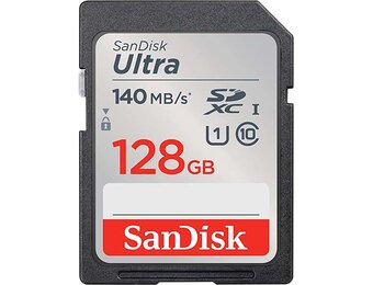 SanDisk Ultra SDHC UHS-I SDXC Card 140MB/s - 128GB