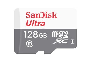 SanDisk Ultra microSD cards 100MB/s C10 White/ Gray - 128GB
