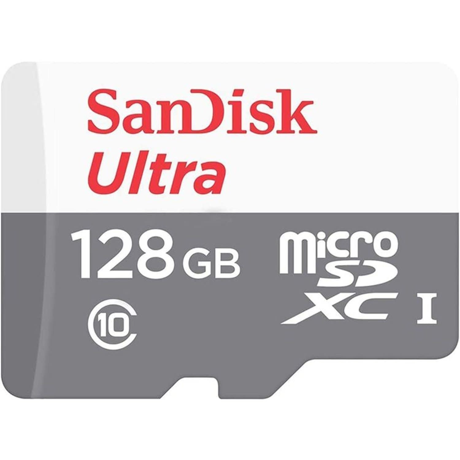 SanDisk Ultra microSD cards 100MB/s C10 White/ Gray - 128GB