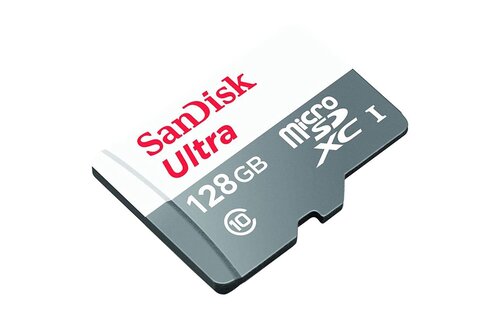 SanDisk Ultra microSD cards 100MB/s C10 White/ Gray - 128GB