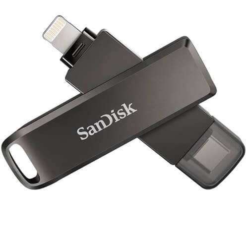 Sandisk iXpand Flash Drive Luxe for iPhone, iPad and USB Type C Devices - 128GB