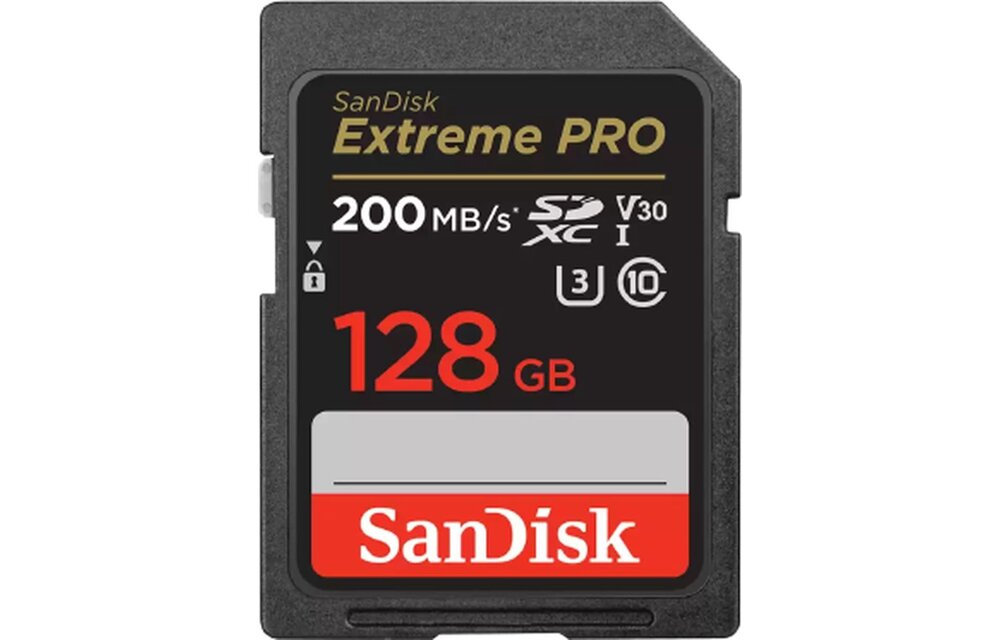 SanDisk Extreme PRO SDHC SDXC UHS-I Card 200MB/s 4K - 128GB
